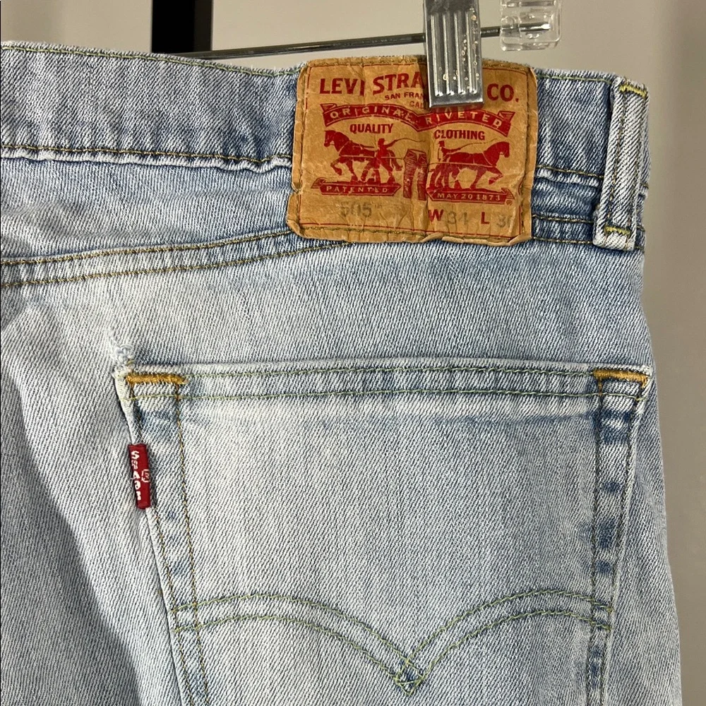 Levi's Men's Light Blue Straight Jeans 34x30